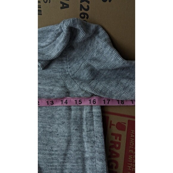 PureJill Heather Gray Side Slits Cotton Blend Stretch Knit Long Sweater XS‎ - Picture 8 of 9